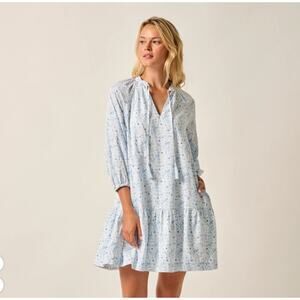 NWT Johnnie-O Vanessa Floral Cotton Blend Mini Dress SIZE Medium